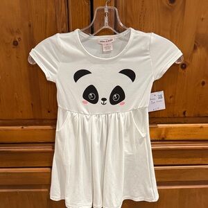 Emma & Elsa White Panda Dress